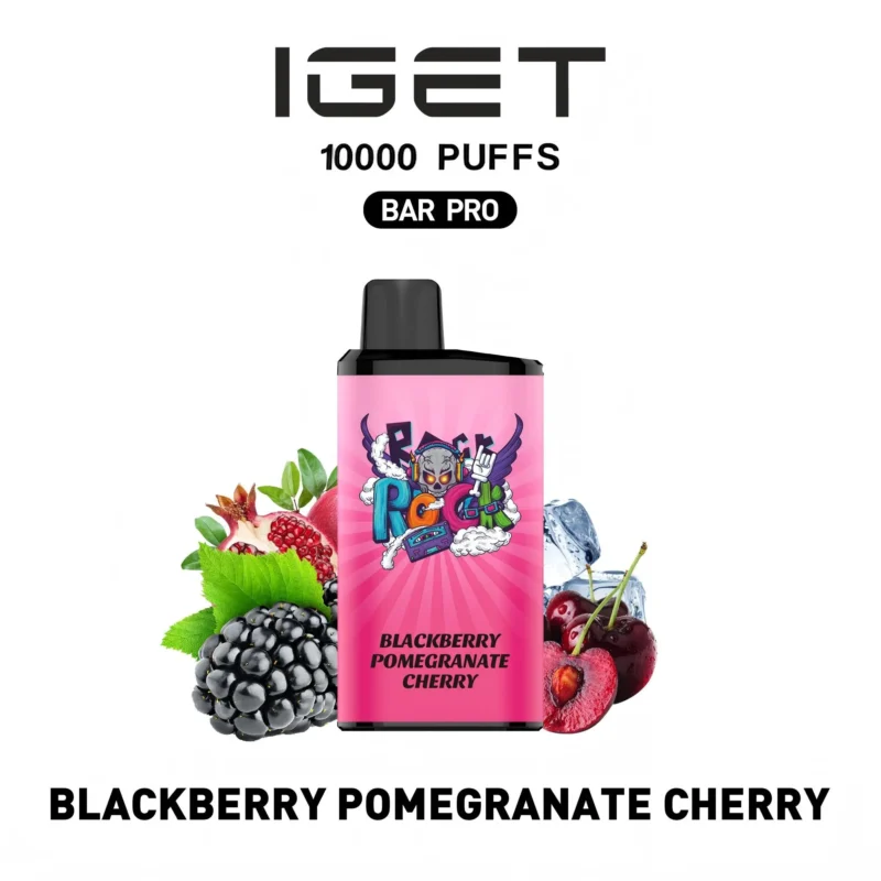 IGET BAR PRO 10000 Blackberry pomegranate Cherry Disposable Vape Australia