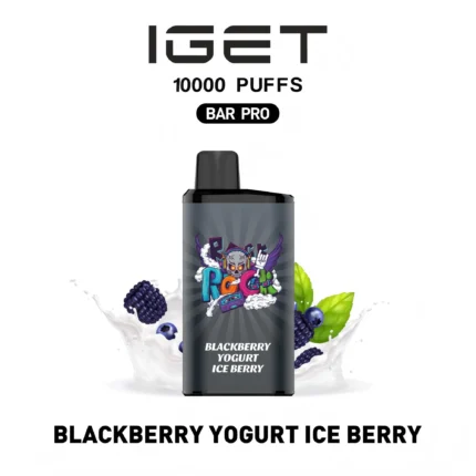 IGET BAR PRO 10000 Blackberry yogurt ice berry Disposable Vape Australia