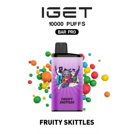 IGET BAR PRO 10000 Fruity skittles Disposable Vape Australia