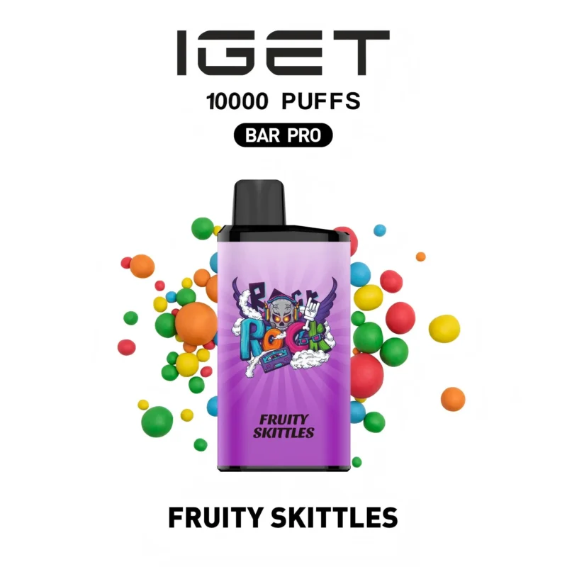 IGET BAR PRO 10000 Fruity skittles Disposable Vape Australia
