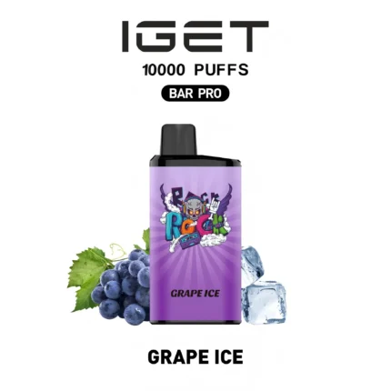 IGET BAR PRO 10000 Grape ice Disposable Vape Australia