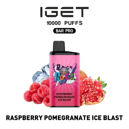 IGET BAR PRO 10000 Raspberry pomegranate ice blast Disposable Vape Australia